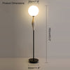 WOMO Glass Globe Floor Lamp-WM7024 thumbnail