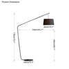 WOMO Hanging Arc Floor Lamp-WM7028 thumbnail