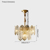 WOMO Tiered Textured Glass Chandelier-WM2208 thumbnail
