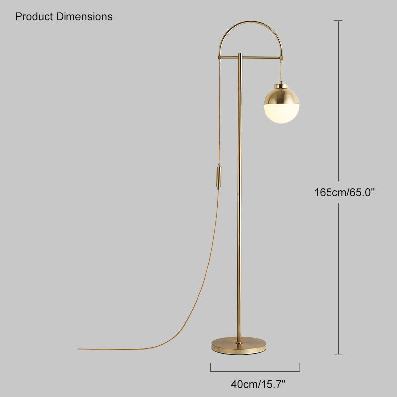 WOMO Bauhaus Globe Floor Lamp-WM7016