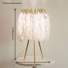 WOMO Stylish Tripod Feather Table Lamp-WM8036 thumbnail