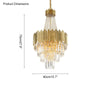 WOMO Tiered Gold Crystal Chandelier-WM2207 thumbnail