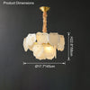 WOMO Tiered Alabaster Chandelier-WM2393 thumbnail