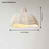 WOMO White Beaded Dome Pendant Light-WM2370 thumbnail