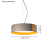WOMO Drum Felt Pendant Light-WM2149 thumbnail
