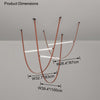 WOMO Leather String Chandelier-WM2273 thumbnail