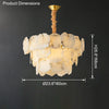WOMO Tiered Alabaster Chandelier-WM2393 thumbnail