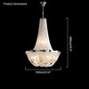 WOMO Tassel Silver Empire Chandelier-WM2096 thumbnail
