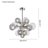 WOMO Smoked Glass Bubble Chandelier-WM2198 thumbnail