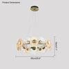 WOMO Textured Glass Disc Chandelier-WM2194 thumbnail