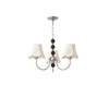WOMO Fabric Shaded Swoop Arm Chandelier-WM2369 thumbnail