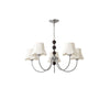 WOMO Fabric Shaded Swoop Arm Chandelier-WM2369 thumbnail
