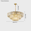 WOMO Textured Glass Tiered Chandelier-WM2177 thumbnail