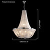 WOMO Tassel Silver Empire Chandelier-WM2096 thumbnail