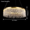 WOMO Fringe Round Crystal Chandelier-WM2362 thumbnail