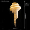 WOMO Spiral Tassel Foyer Chandelier-WM2067 thumbnail
