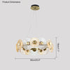 WOMO Textured Glass Disc Chandelier-WM2194 thumbnail