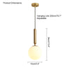 WOMO Glass Globe Pendant Light-WM2097 thumbnail