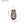 WOMO Outdoor Solar Hanging Lantern-WM9005 thumbnail