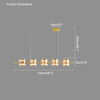 WOMO Glass Brass Linear Chandelier-WM2219B thumbnail