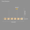 WOMO Glass Brass Linear Chandelier-WM2219B thumbnail