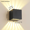 WOMO Square Outdoor Up Down Wall Light-WM9194 thumbnail