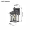 WOMO Seeded Glass Outdoor Wall Light-WM9201 thumbnail