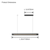 WOMO Black Glass Linear Pendant-WM2309 thumbnail