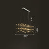 WOMO Rectangular Sculptural Chandelier-WM2200 thumbnail