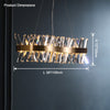 WOMO Crystal Prism Linear Chandelier-WM2360 thumbnail