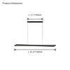 WOMO Black Fluted Glass Linear Pendant Light-WM2310 thumbnail