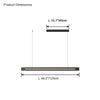 WOMO Black Glass Linear Pendant-WM2309 thumbnail