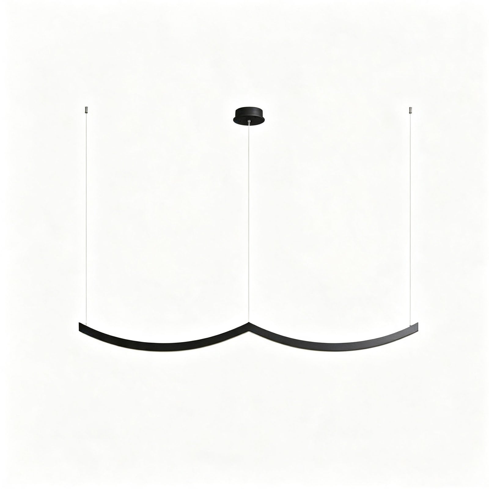 WOMO Scandi Curved Wooden Pendant Light-WM3245