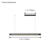 WOMO Black Glass Linear Pendant-WM2309 thumbnail