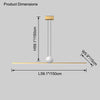 WOMO Marble Linear Pendant Light-WM2329 thumbnail