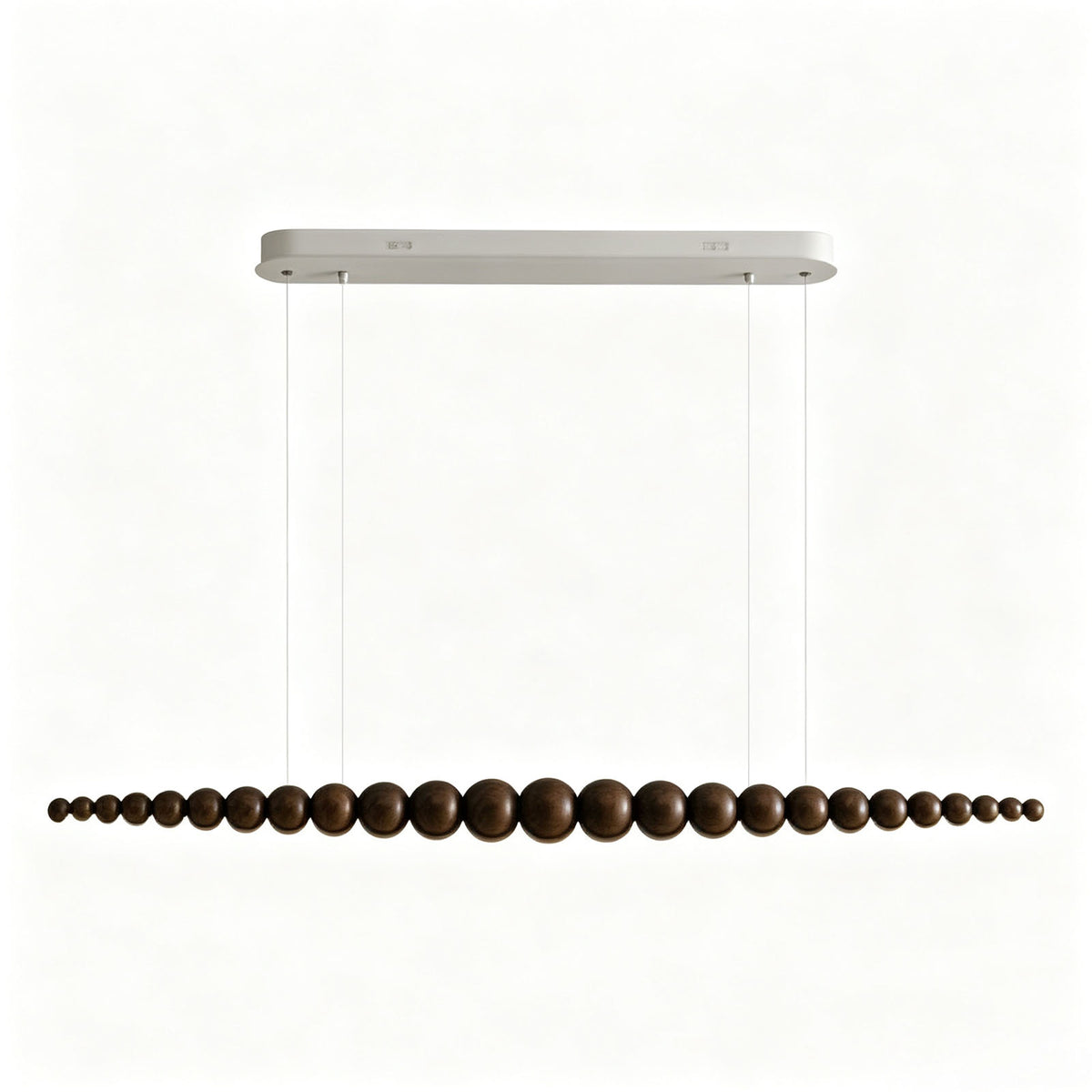 WOMO Wooden Bead Linear Pendant Light-WM3258