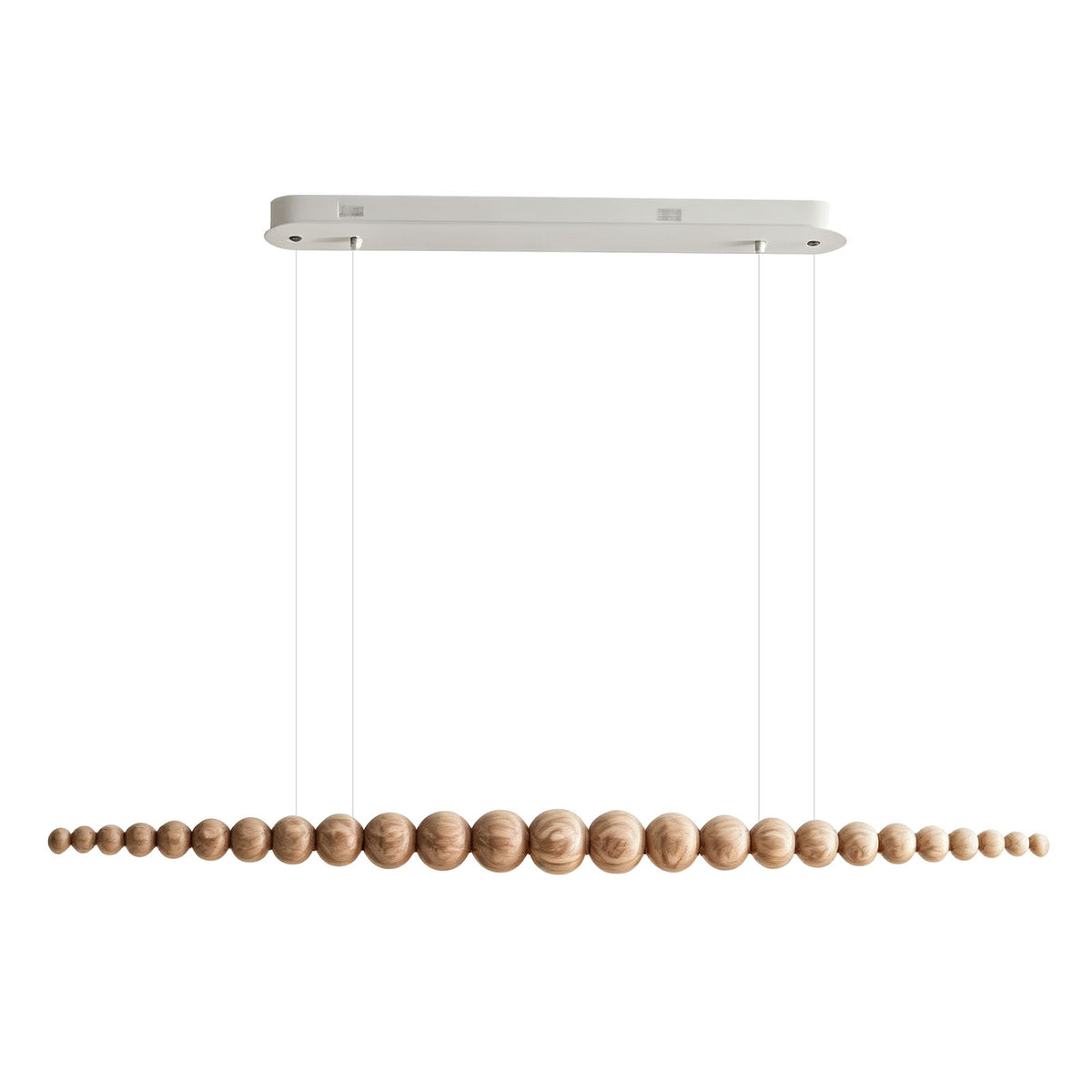 WOMO Wooden Bead Linear Pendant Light-WM3258