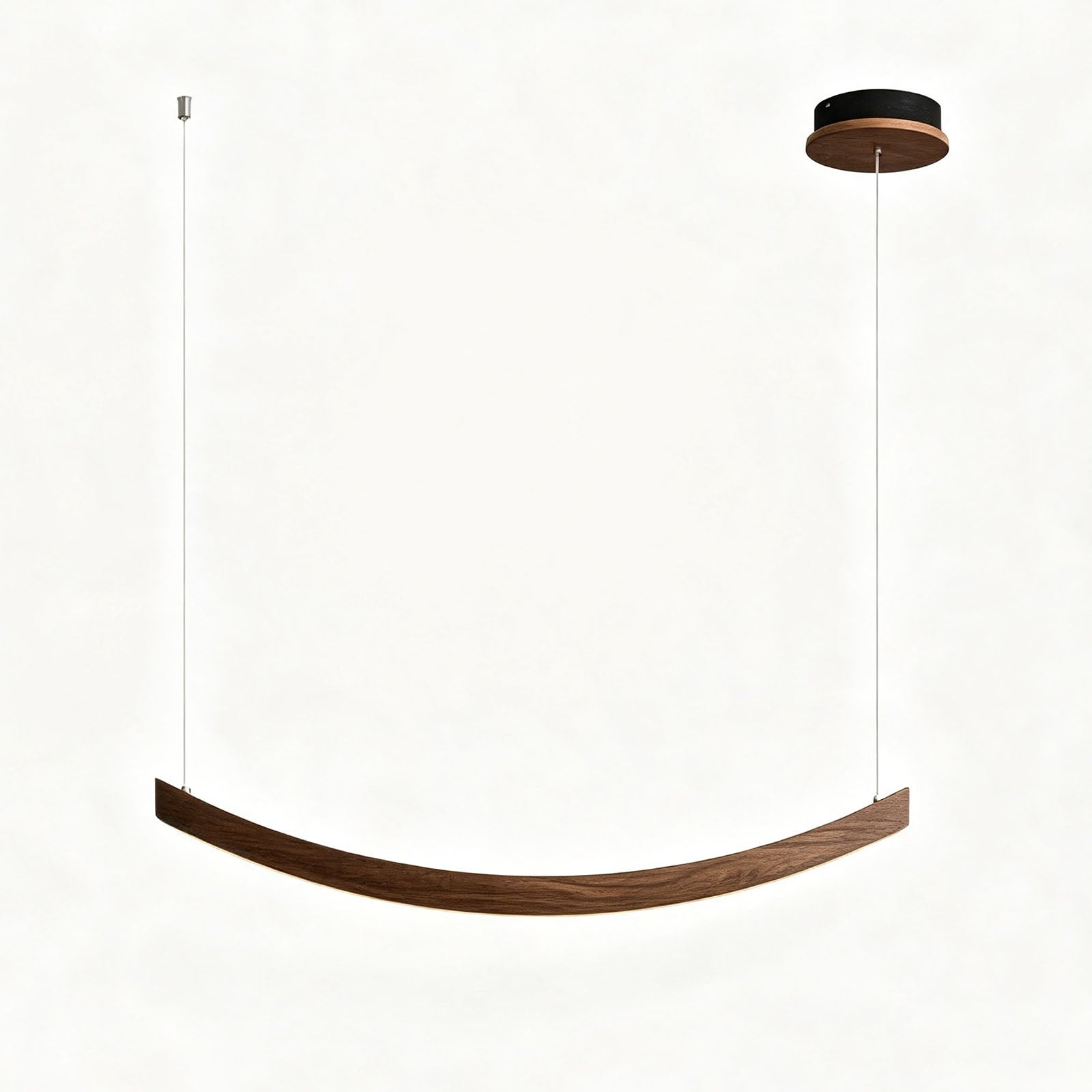 WOMO Scandi Curved Wooden Pendant Light-WM3245