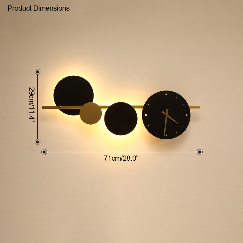 WOMO Sculptural Wall Clock with Led Light-WM6087