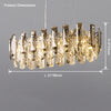 WOMO Smoked Crystal Round Chandelier-WM2363 thumbnail