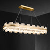 WOMO Gold Alabaster Round Chandelier-WM2394 thumbnail