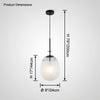 WOMO Frosted Glass Globe Pendant Light-WM2616 thumbnail