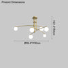 WOMO Branching Frosted Glass Bubble Chandelier-WM2295a thumbnail