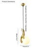 WOMO Hand Holding Globe Brass Pendant Light-WM2152 thumbnail