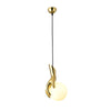WOMO Hand Holding Globe Brass Pendant Light-WM2152 thumbnail