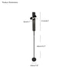 WOMO Adjustable Black/Gold Pendulum Wall Sconce-WM6029 thumbnail