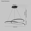 WOMO Swirl Led Chandelier-WM2073 thumbnail