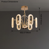 WOMO Rose Gold Long Oval Chandelier-WM2402 thumbnail