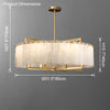 WOMO Round Alabaster Chandelier-WM2390a thumbnail