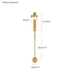 WOMO Adjustable Black/Gold Pendulum Wall Sconce-WM6029 thumbnail